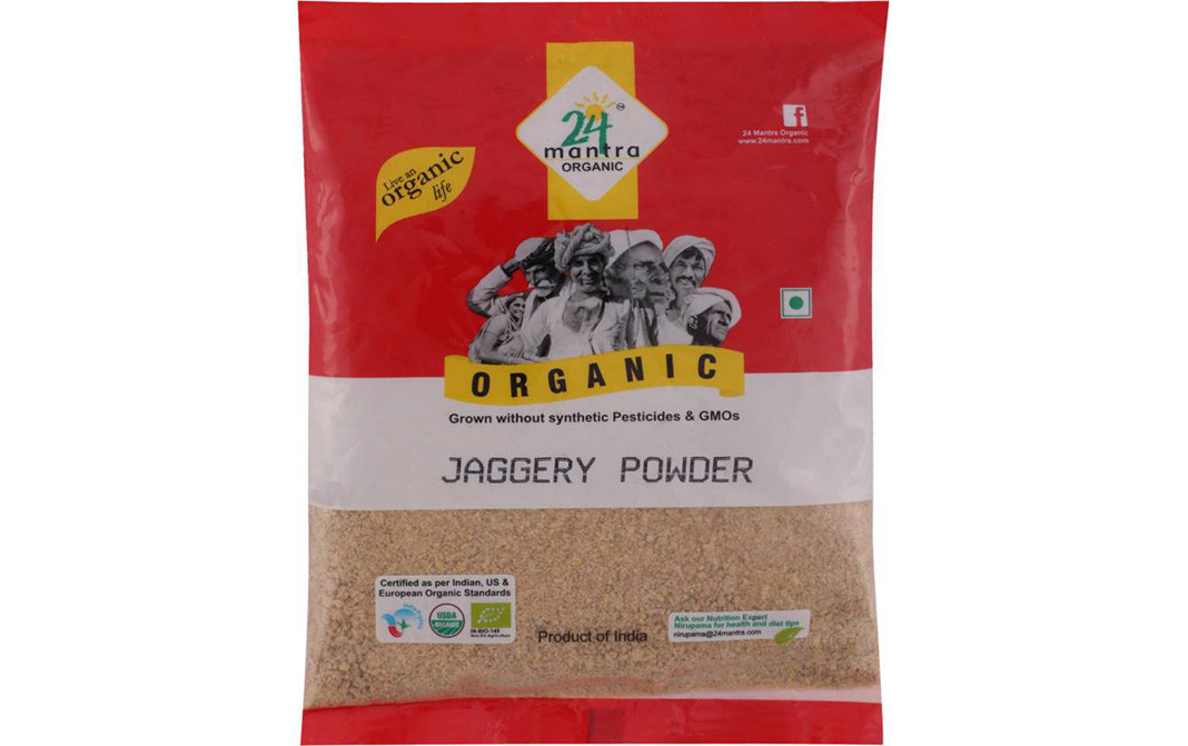 24 Mantra Organic Jaggery Powder    Pack  500 grams